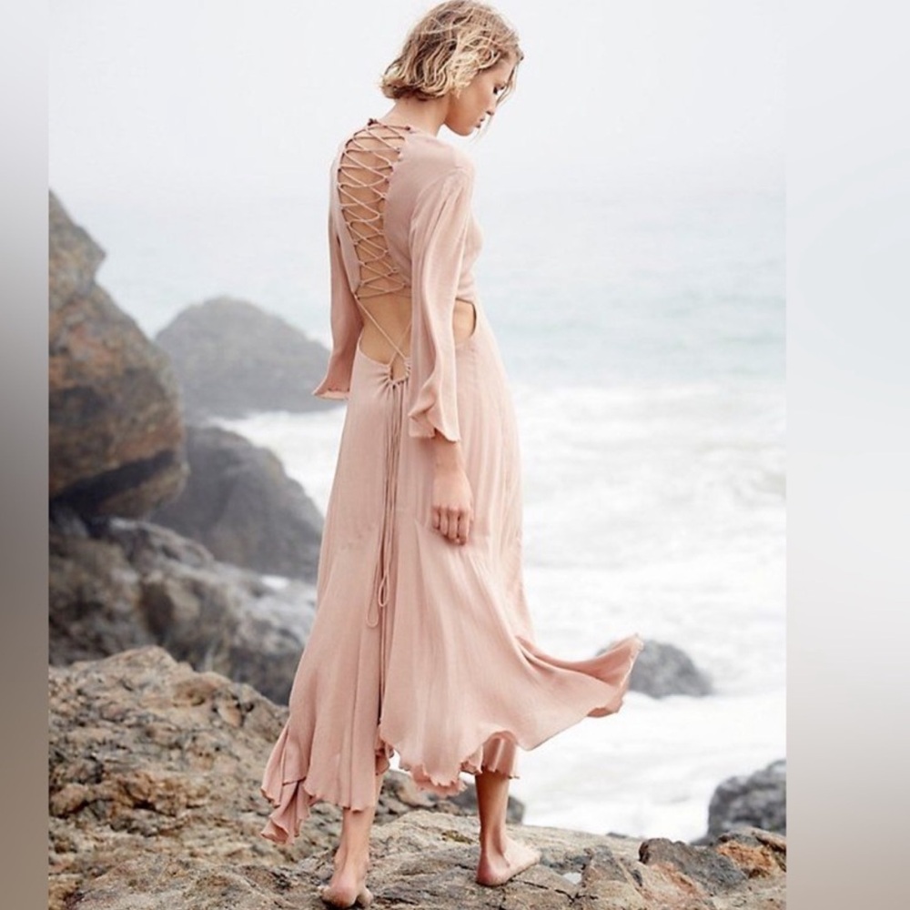 New FREE PEOPLE Margarita Flamingo
Maxi Dress Size Large